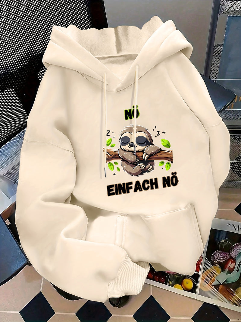 Women's casual hoodie for swear. Fall/winter style with long sleeves.