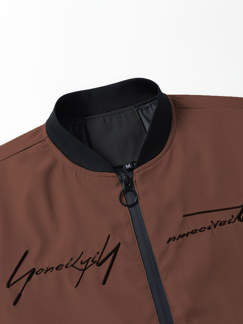Men'S Casual Versatile Jacket for Young Adults, Stylish Baseball Coat.
