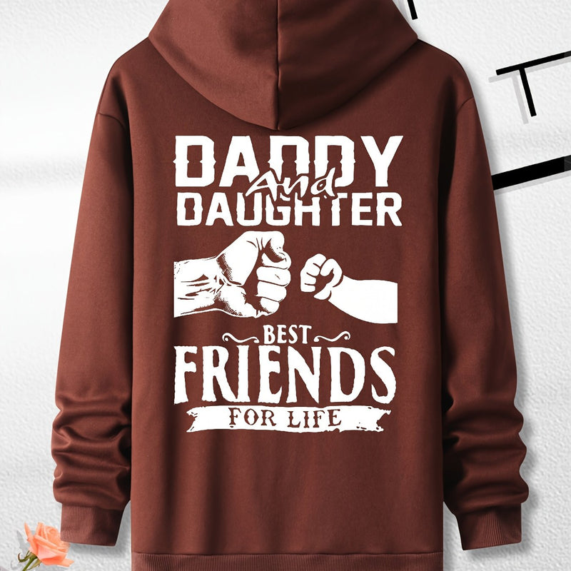 Men's Hooded Sweatshirt with Fashionable Print Design.