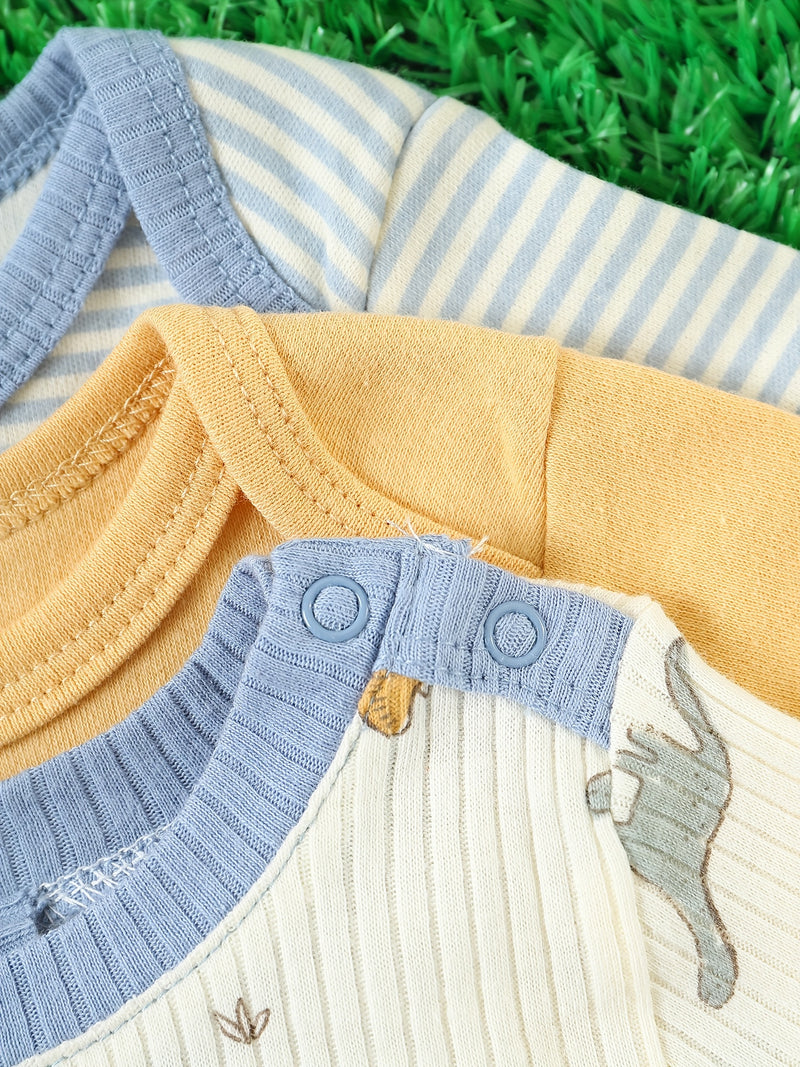 8pcs summer newborn baby boy romper set with elephant.
