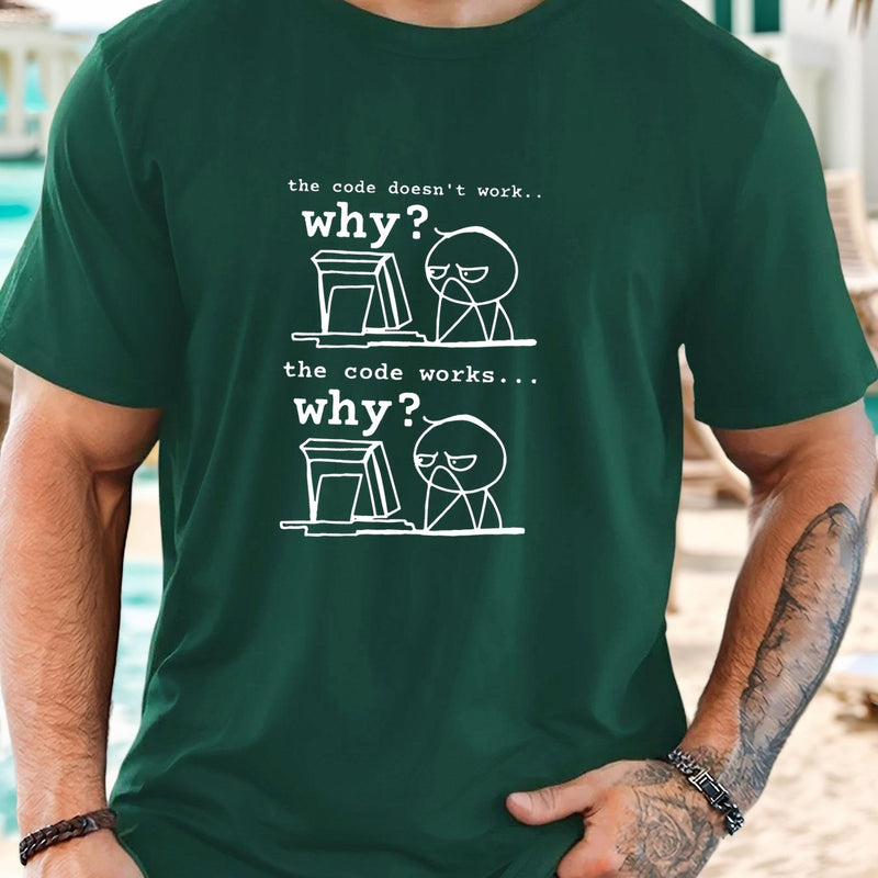 Men's Programmer T-Shirt with Funny Coding Jokes & Tech Humor.