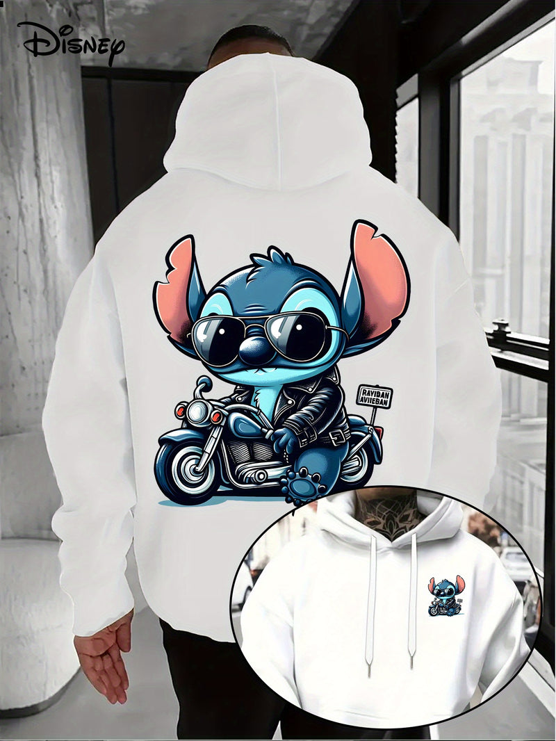 Disney Hoodie - Men's Stitch Driving Cartoon