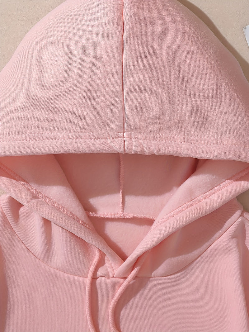 Fashion Hoodie for Women Featuring a Cartoon Cat Letter Print Design.