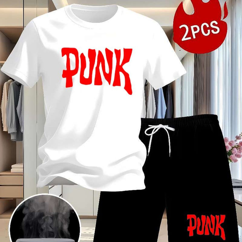 2pcs Summer Outfit for Men/Women, Soft Fabric Material.