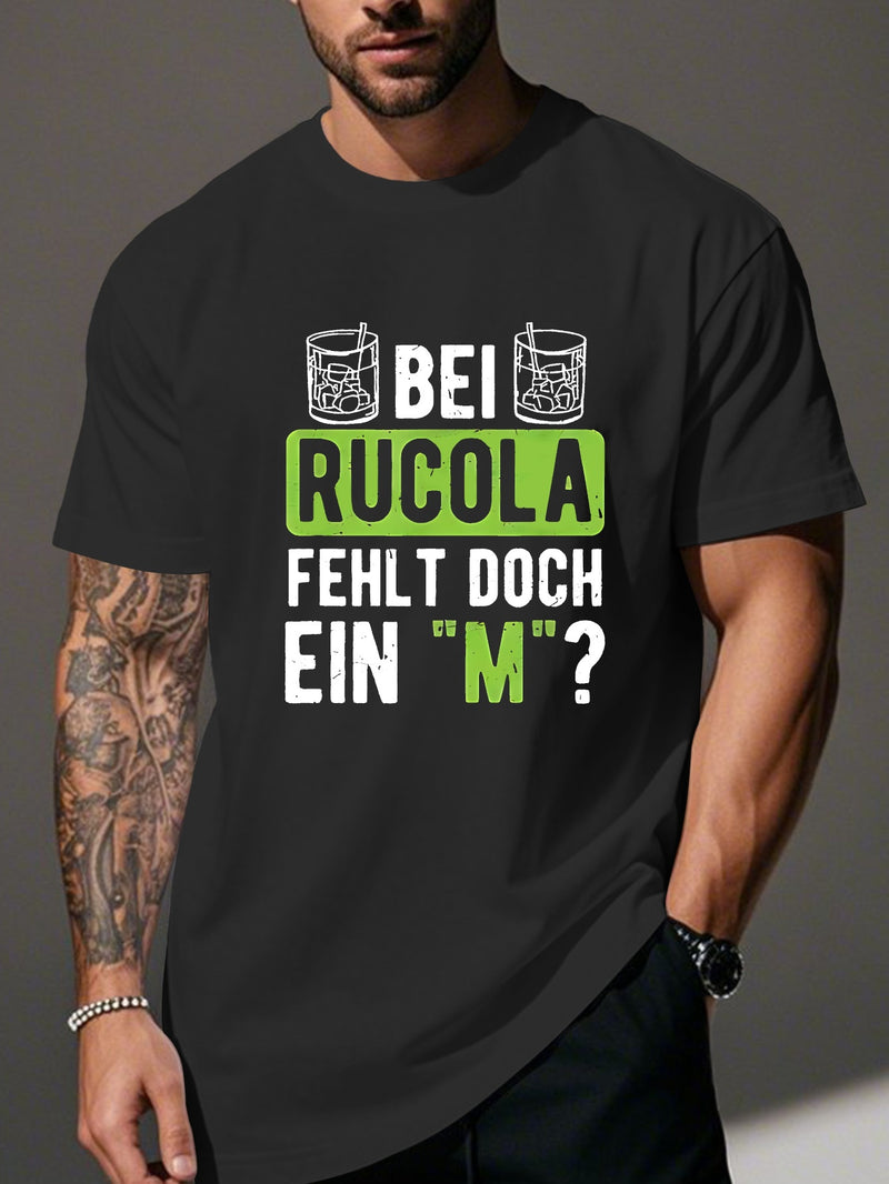 Men’s Funny German Humor Crinkle Plus Size T-Shirt.