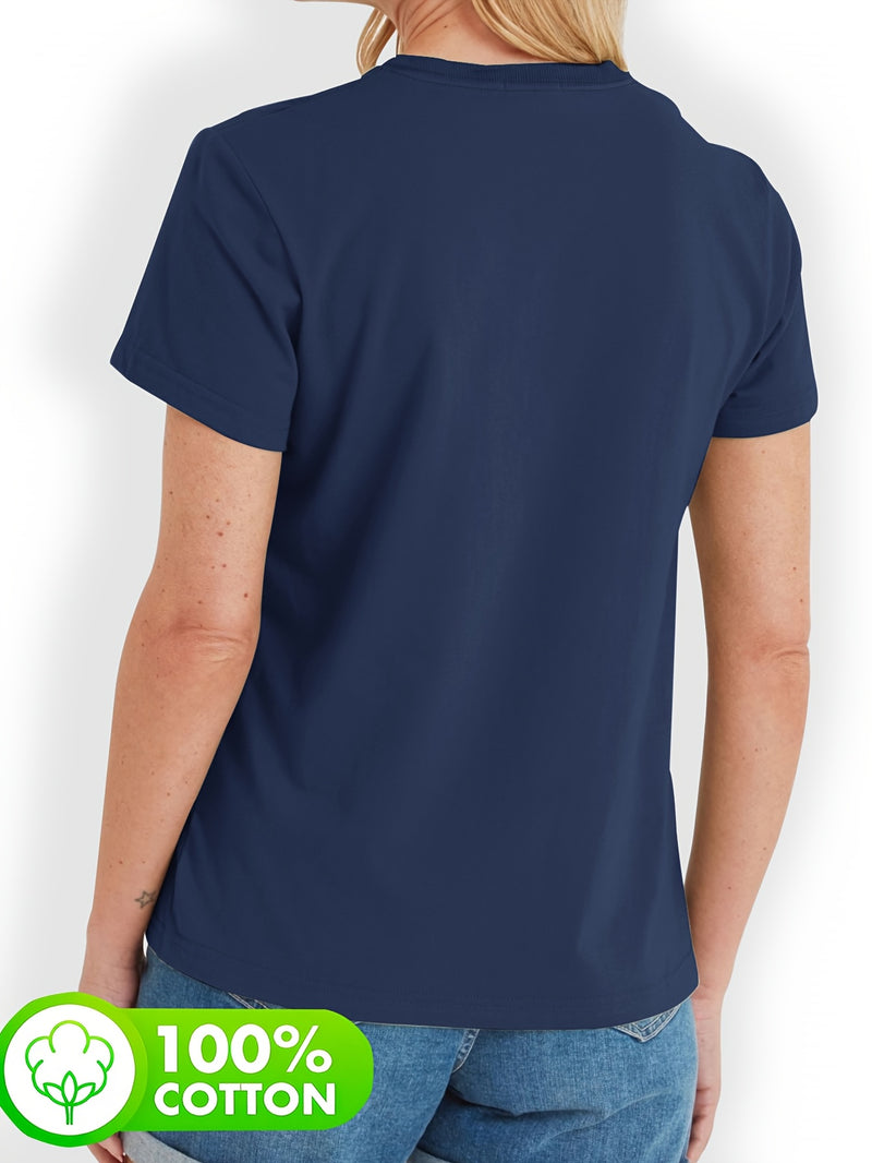 Women’s Short-Sleeve Round Neck T-Shirt.