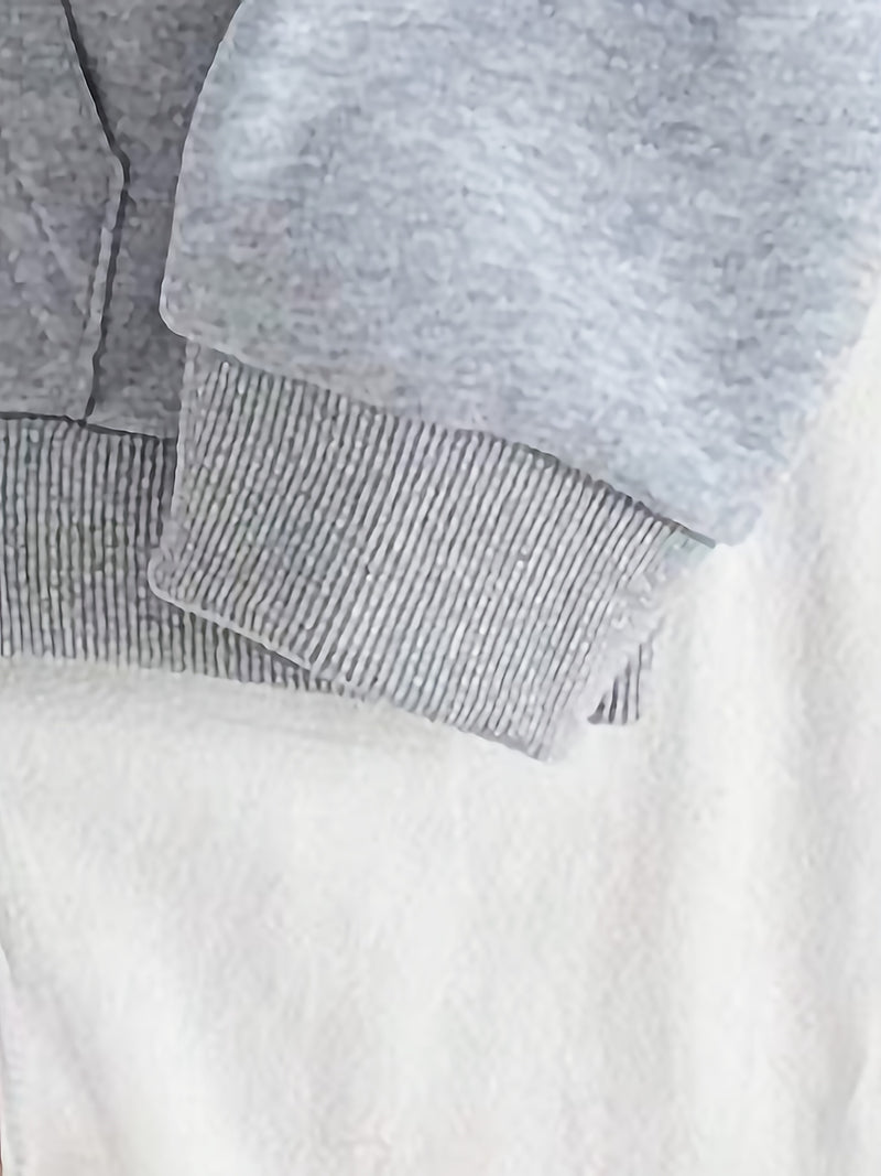 Women's Cute Sloth & Letter Print Hoodie.