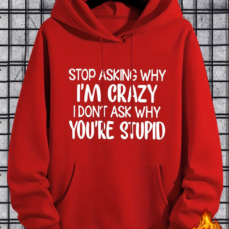 Men's Casual Hooded Sweatshirt.