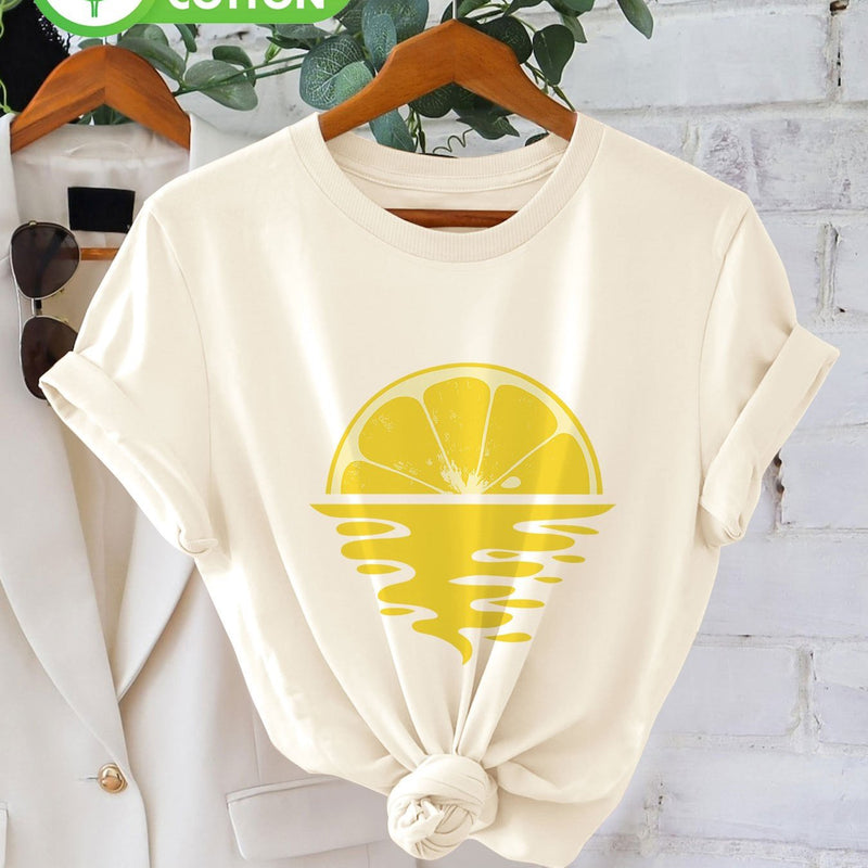 Women’s Graphic Print T-shirt, Short Sleeve Crew Neck Casual.