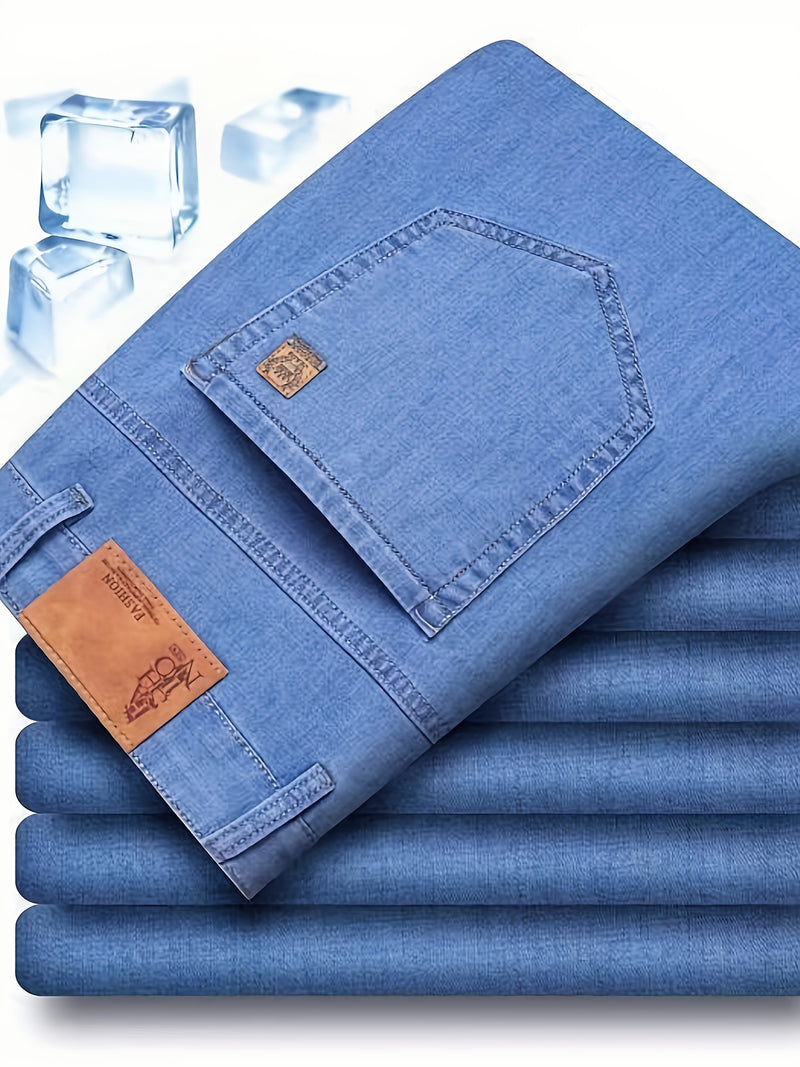 Men’s Ultra-Thin & Super Soft Breathable Summer Stretch Jeans.