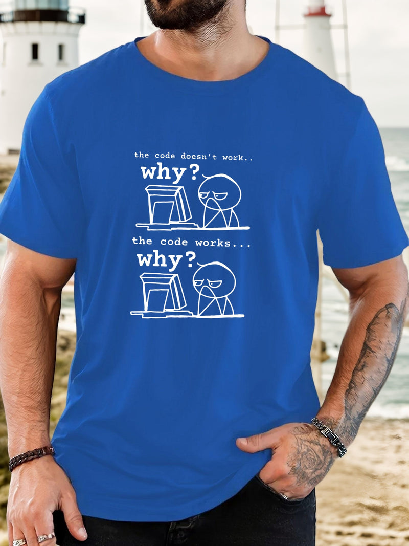 Men's Programmer T-Shirt with Funny Coding Jokes & Tech Humor.