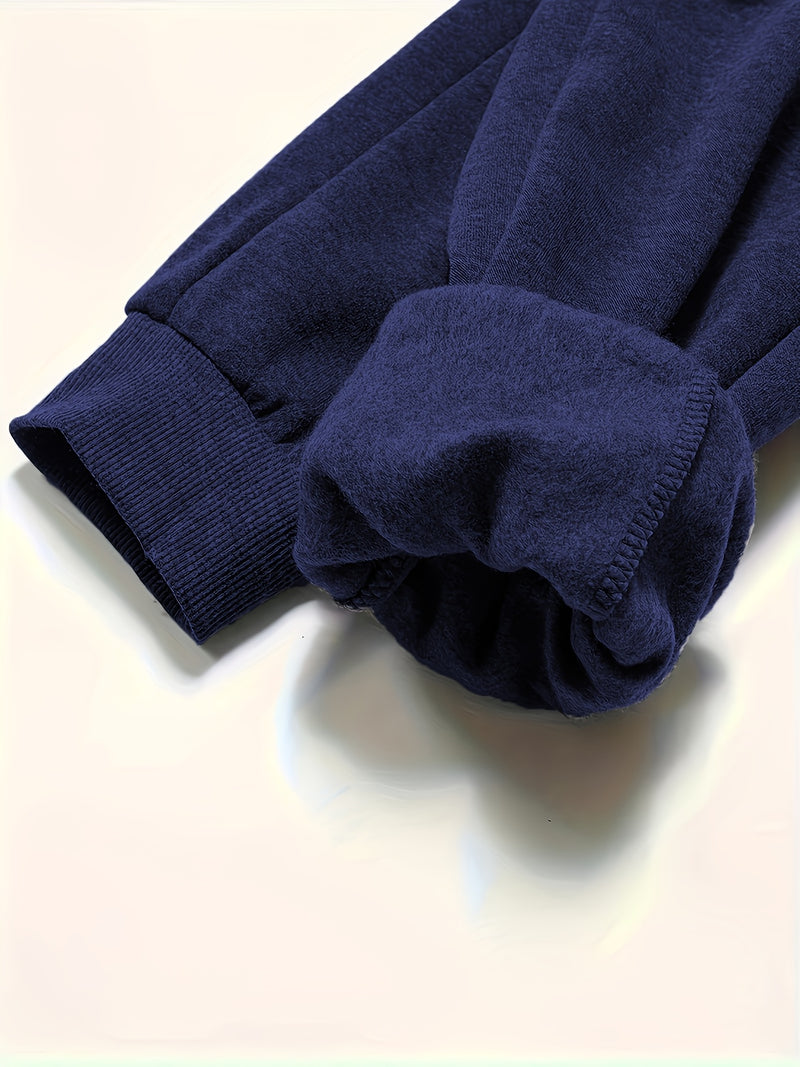 A Pair of Men's Casual Mid-Waist Sports Pants.
