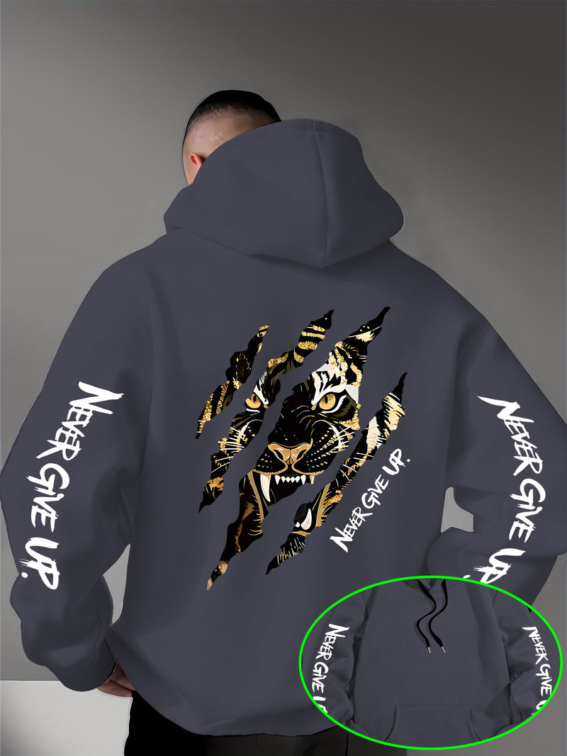 Men's Casual Personality Hooded Sweatshirt.