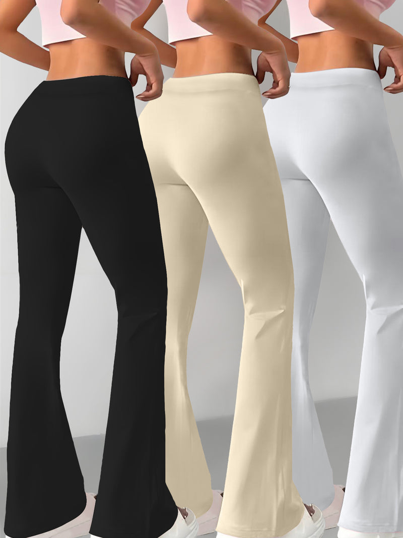 European and American Women's Fashion Flared Straight-Leg Pants.