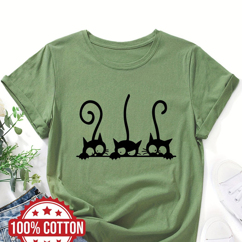 Women’s T-shirt, Casual Top for Summer & Spring.