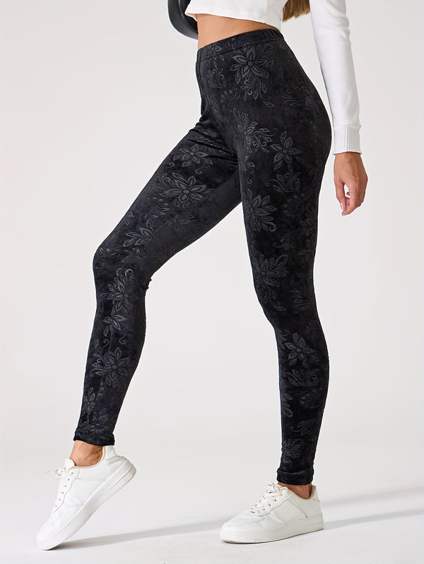 Chinese Style Women's Sports Leggings, High-Waisted.