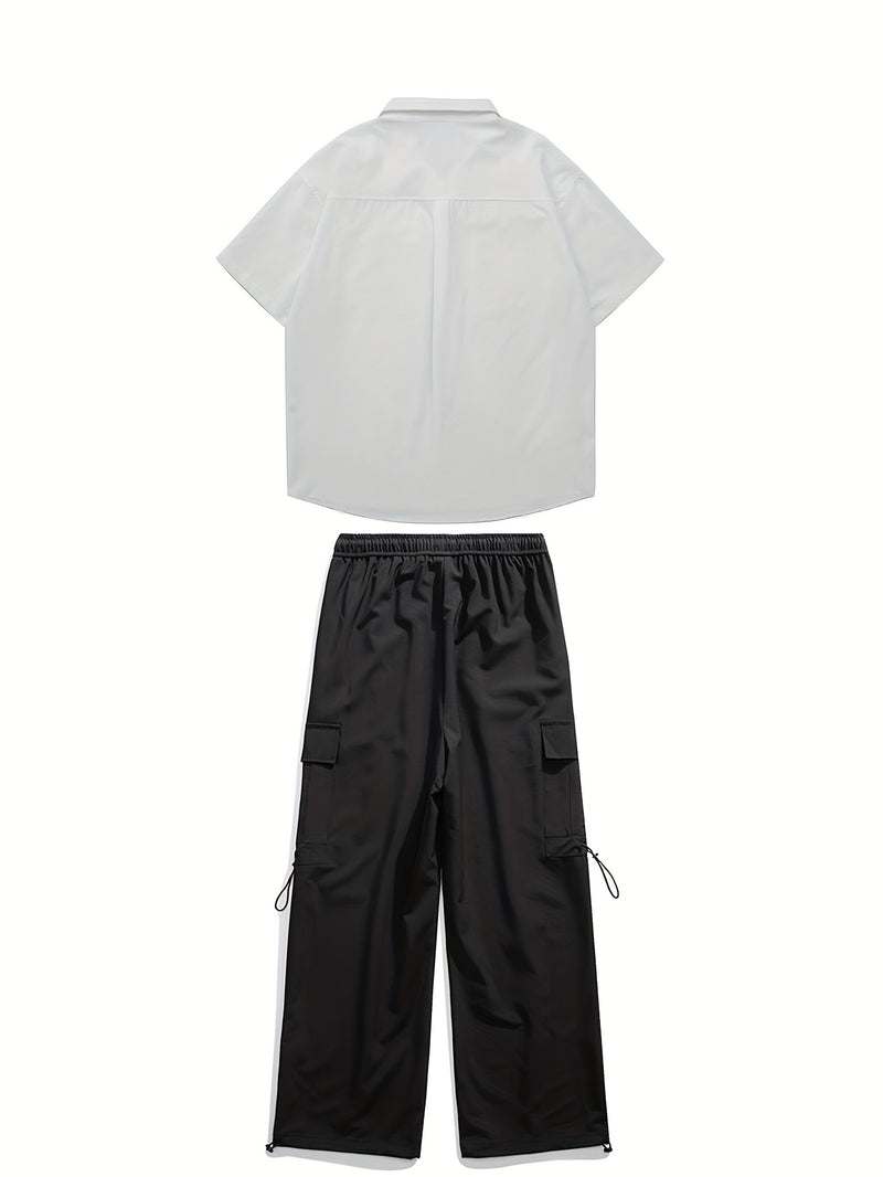 A Two-Piece Men's Casual Outfit.