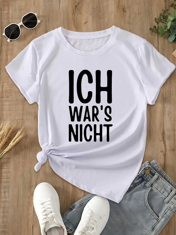 Women’s Fun and Humorous German Fashion T-shirt.