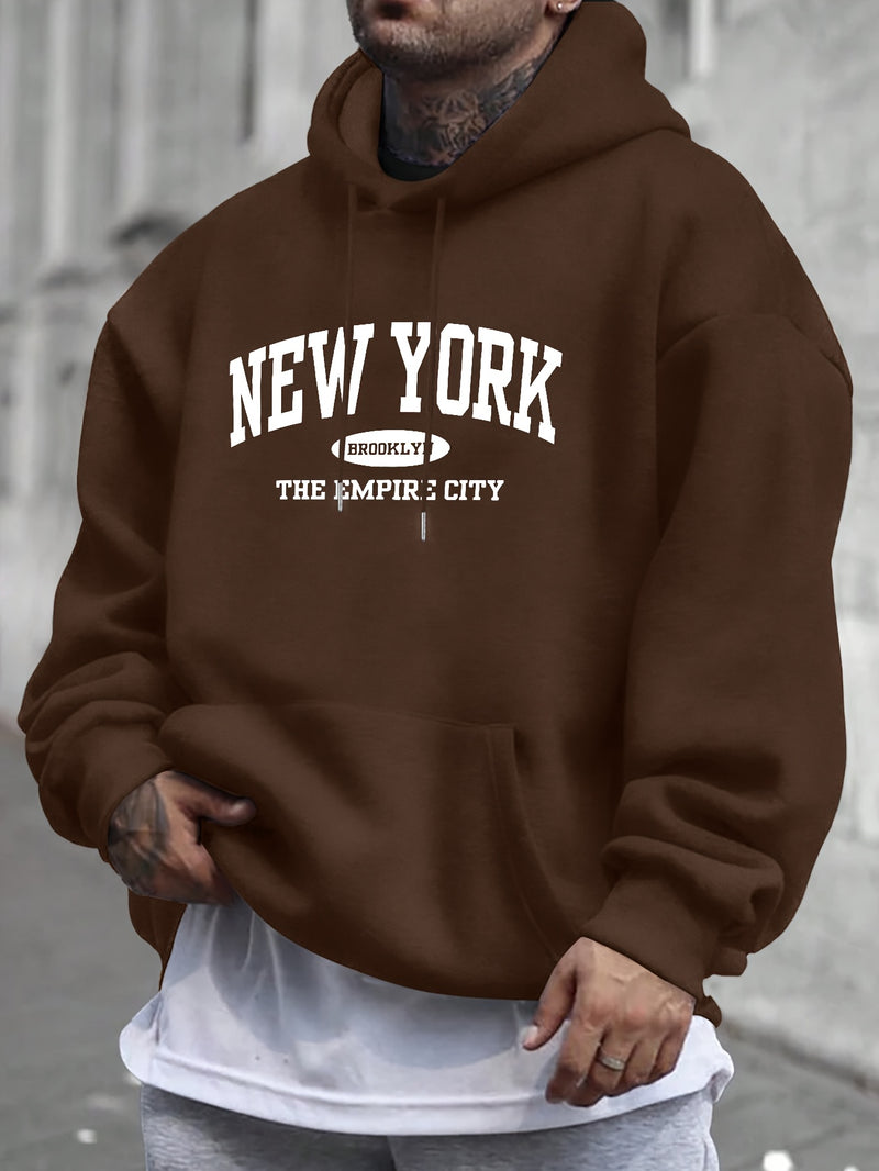 Men's hooded sweatshirt.