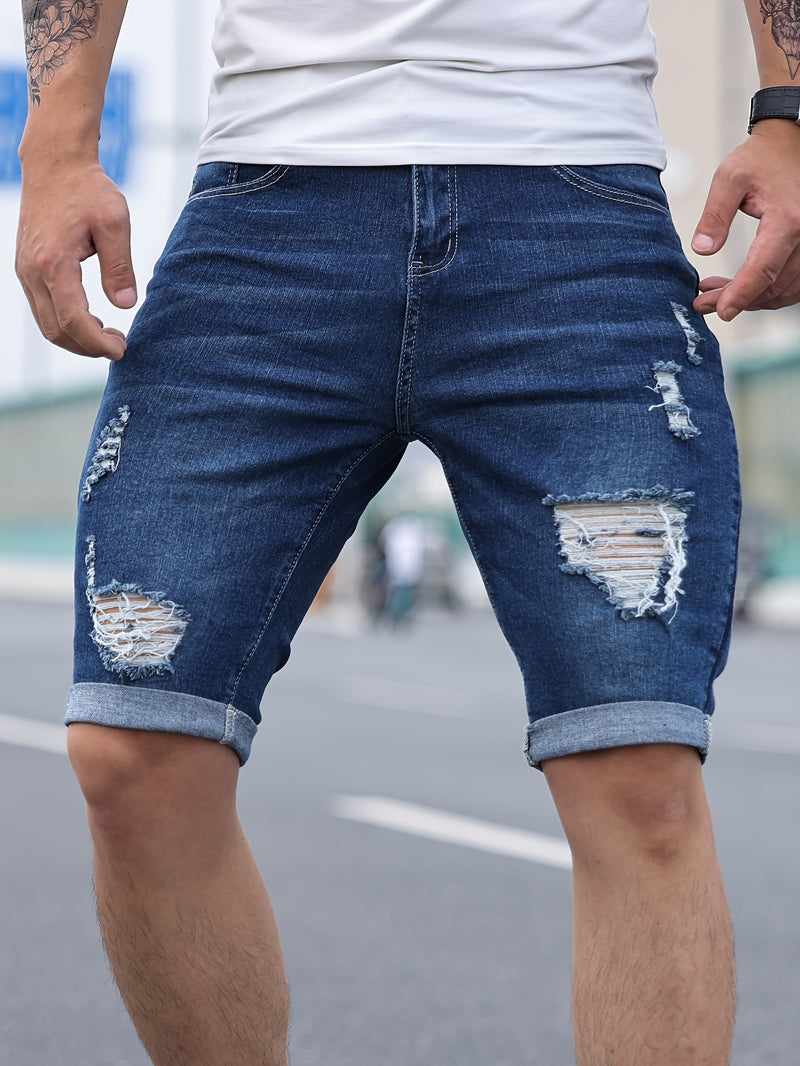 Men'S Denim Shorts.