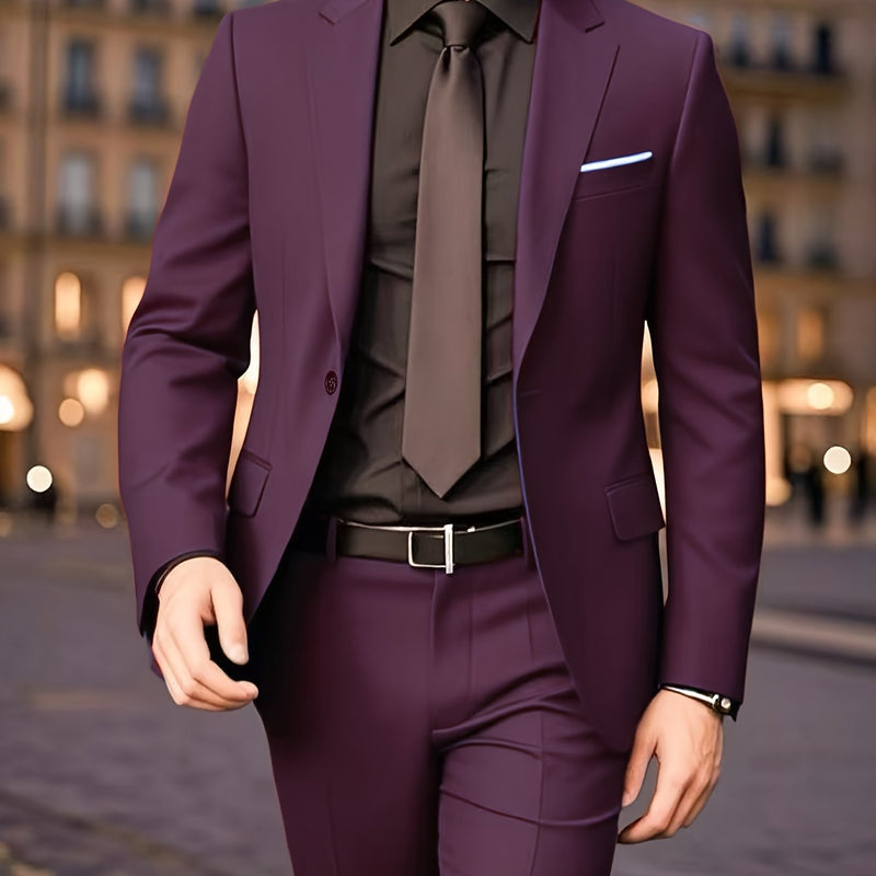 British Vintage Men's Two-Piece Suit Set.