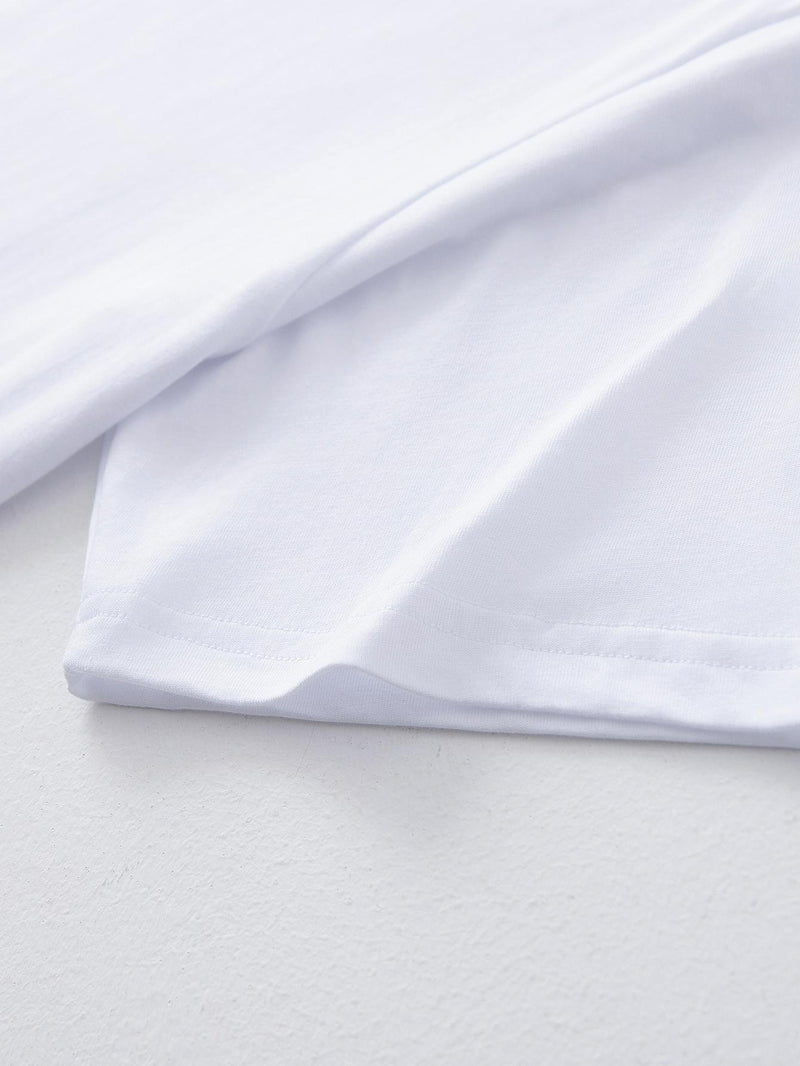 3pcs Cotton T-Shirts, Men's Crew Neck Short Sleeve Tees.