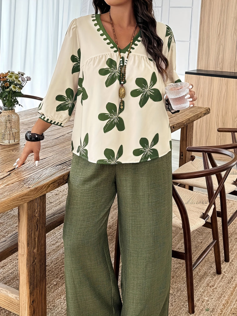 Women's Suit Set, New Spring/Summer Fashion Print.