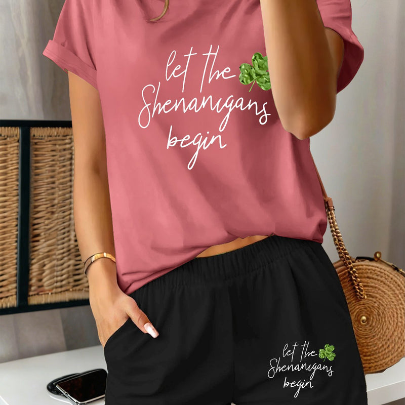 2pcs Women's Y2K Sportswear Suit - Shorts.