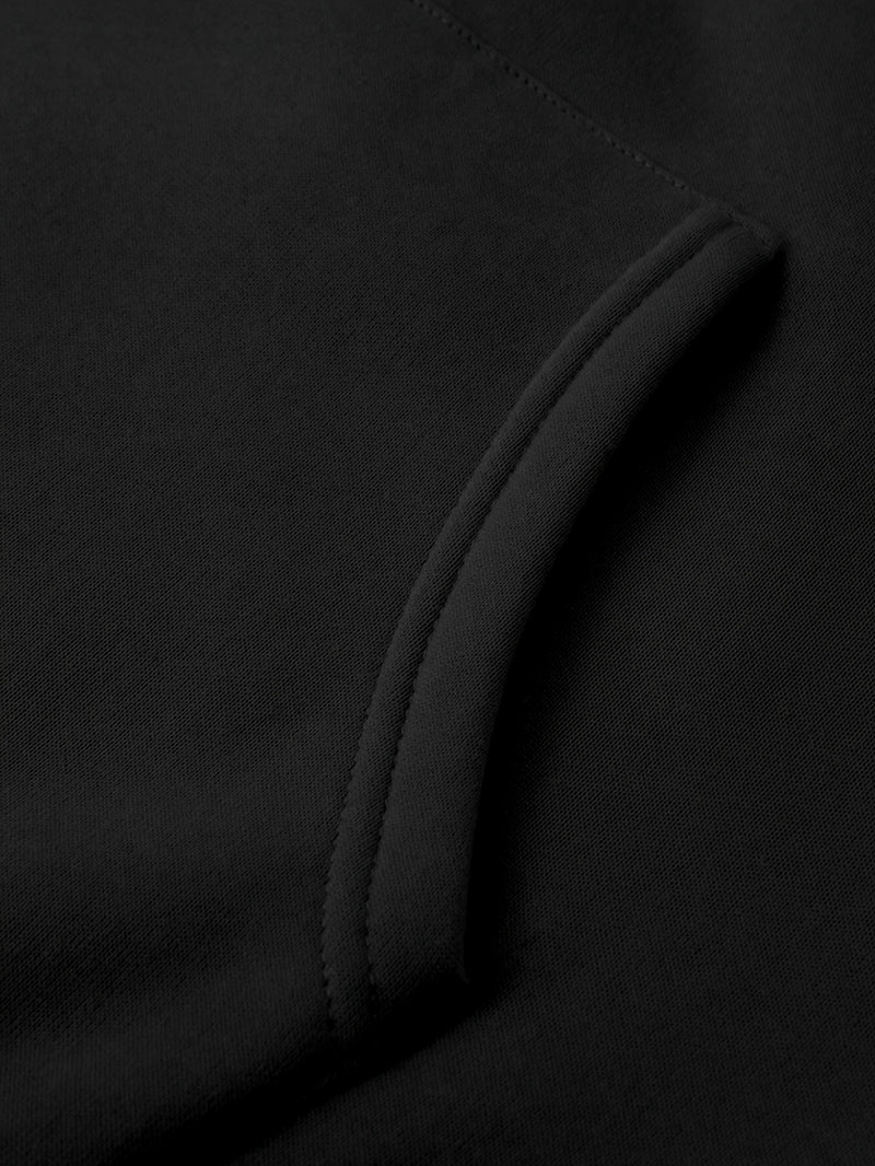 Men's Autumn And Winter Letter Print Spliced Drawstring Hoodie Sports.