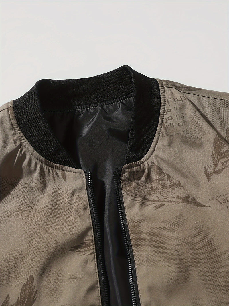 2024 New Spring And Autumn Digital Print Men'S Jacket.