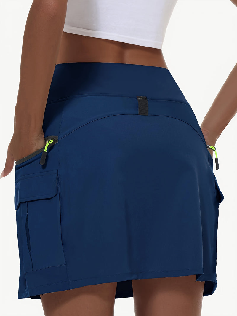 High-Waisted Cargo Shorts for Women Designed for Hiking.