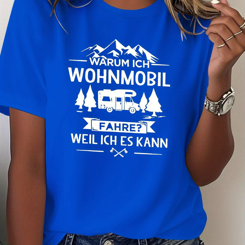 Women's German-Themed RV & Camping T-Shirt.