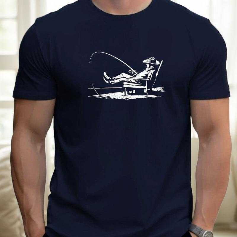 Men'S Casual Summer Cotton Crew Neck T-Shirt.