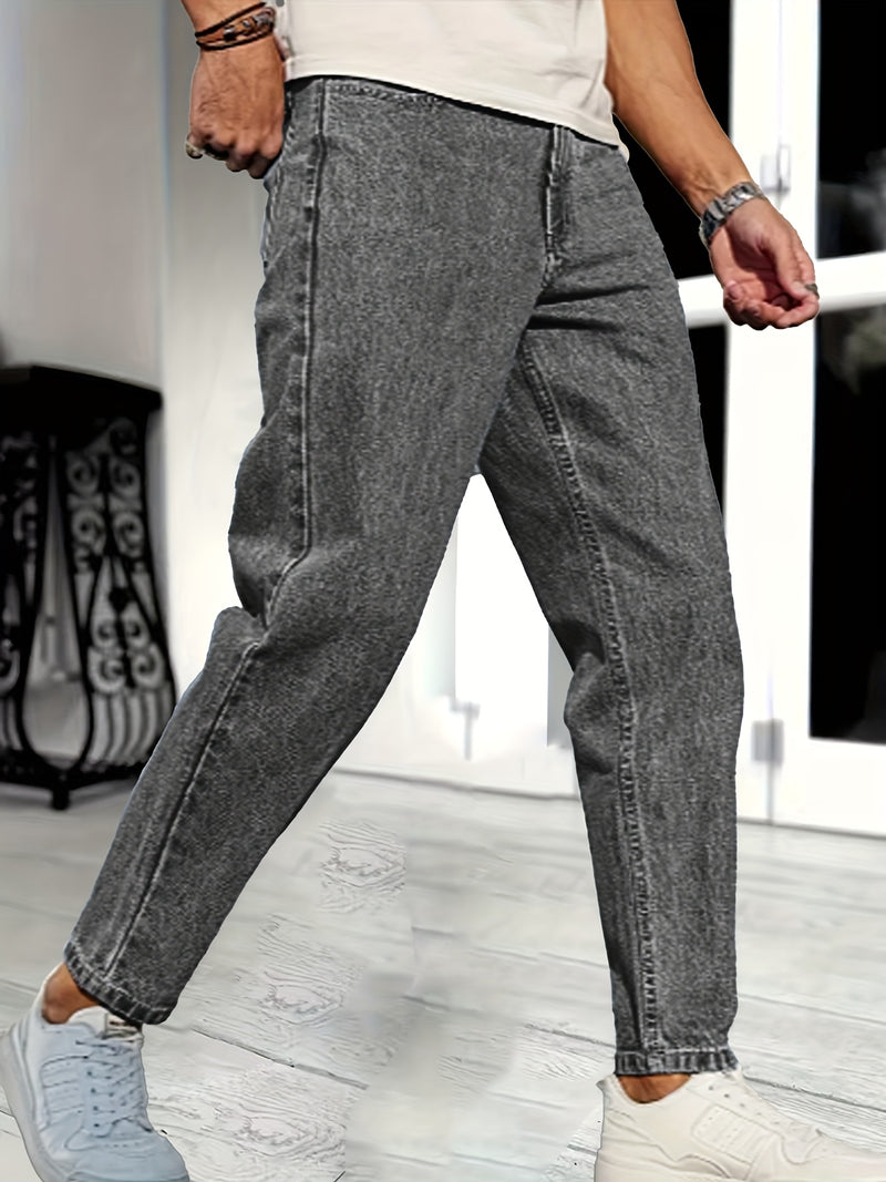Men's Casual Stretch Denim Trousers.