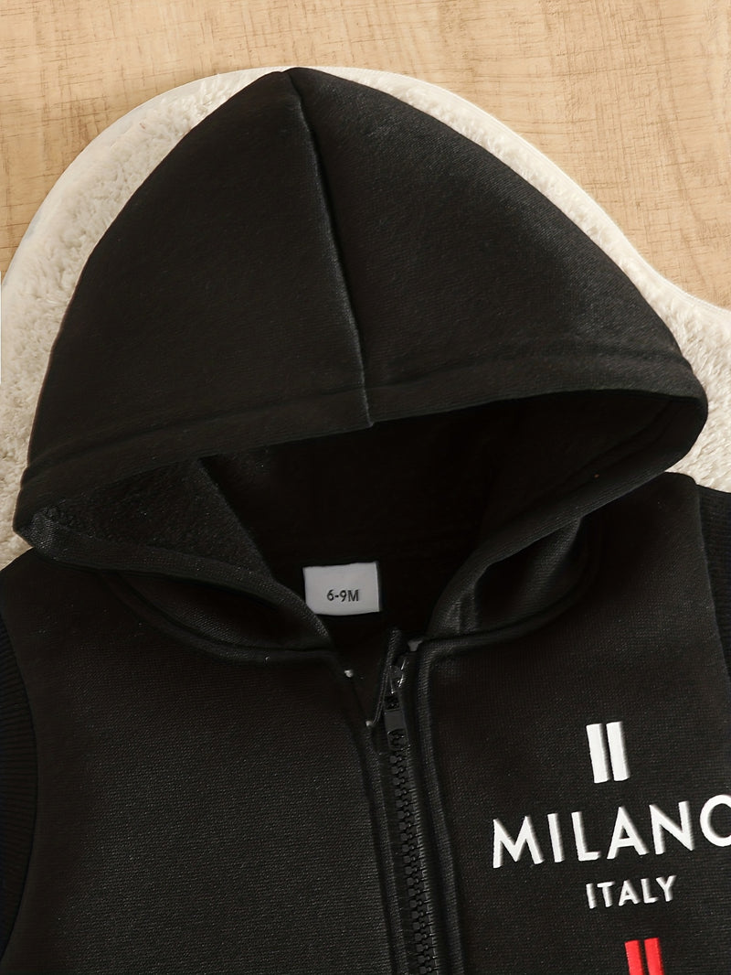 3pcs Set - Kids Autumn/Winter Long Sleeve Pullover Top + Elastic Waist Pants.