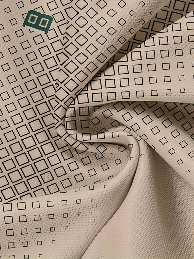 Men's Fashion Breathable Casual T-Shirt with Small Checkered Pattern.