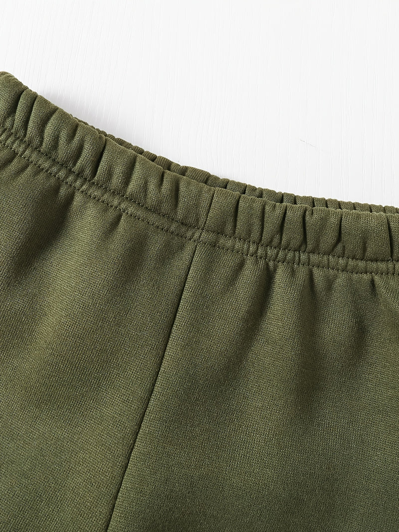 Boys' Autumn/Winter Casual English Letter Graphic Fist Bump.