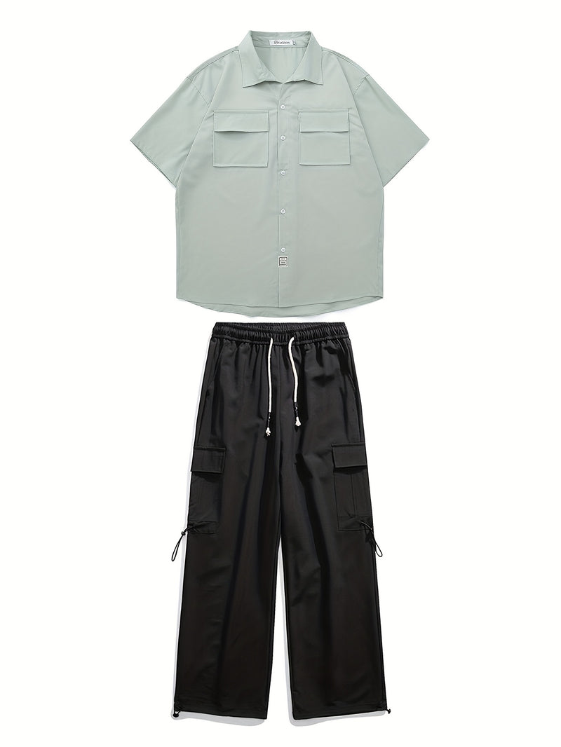 A Two-Piece Men's Casual Outfit.
