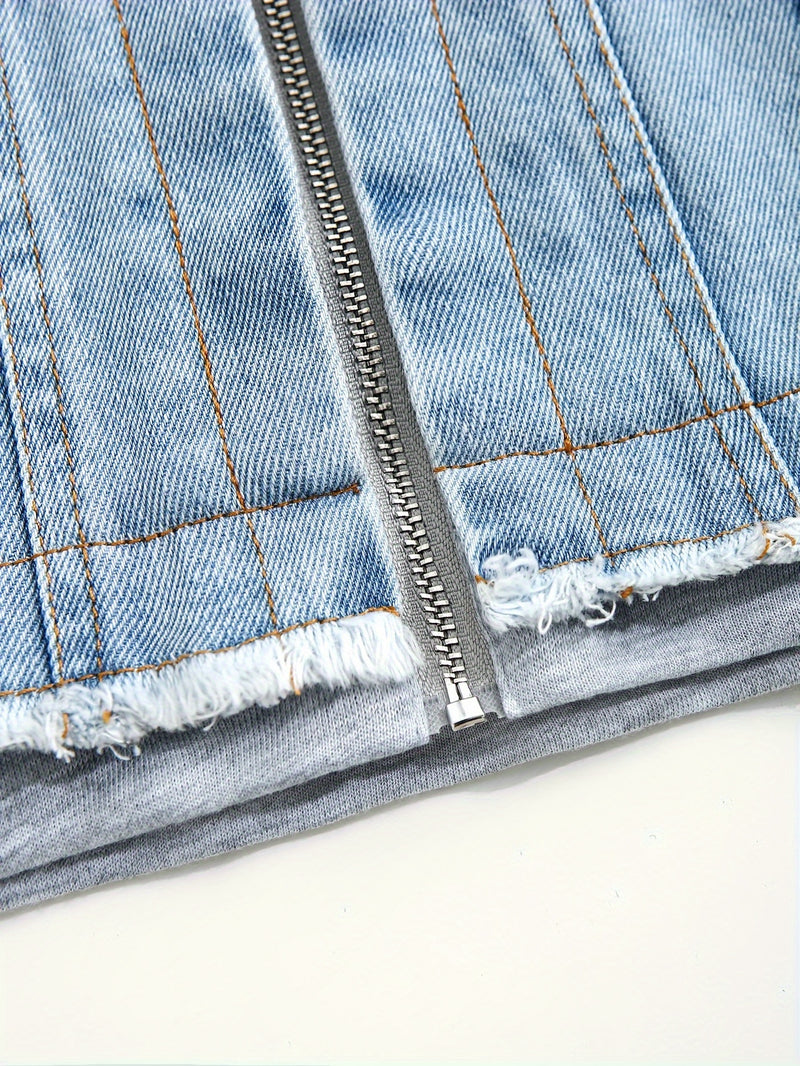 Boys and Denim 2-in-1 Style Denim Jacket.