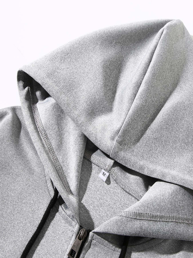 Men'S Trendy Fall/Winter Hooded Jacket and Pants Set, Paris Casual Business.