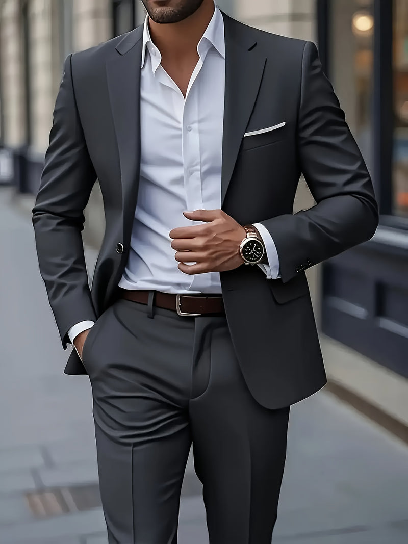 Men's Two-Piece Formal Suit by Elitefit.
