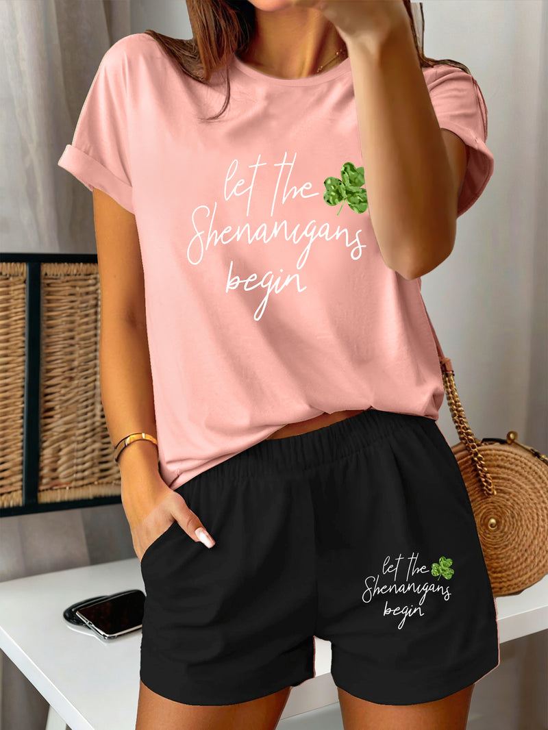 2pcs Women's Y2K Sportswear Suit - Shorts.