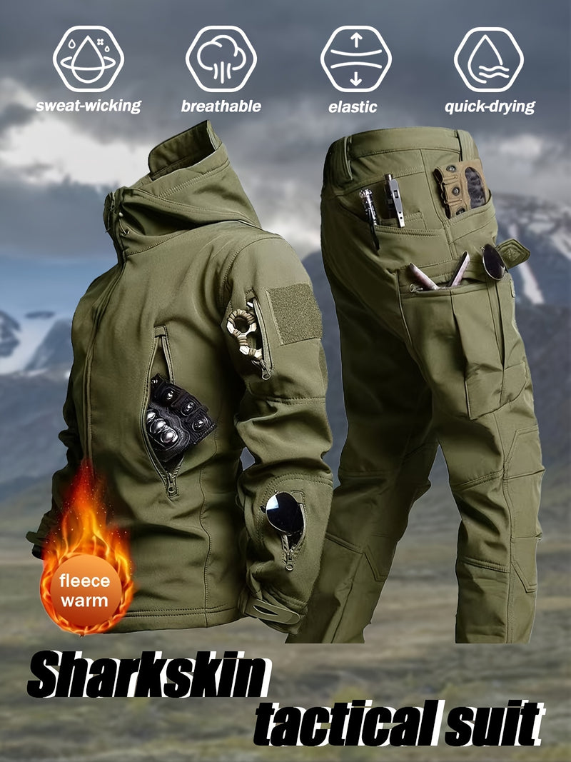 2pcs Men's Suit Jacket and Work Pants Tactical.