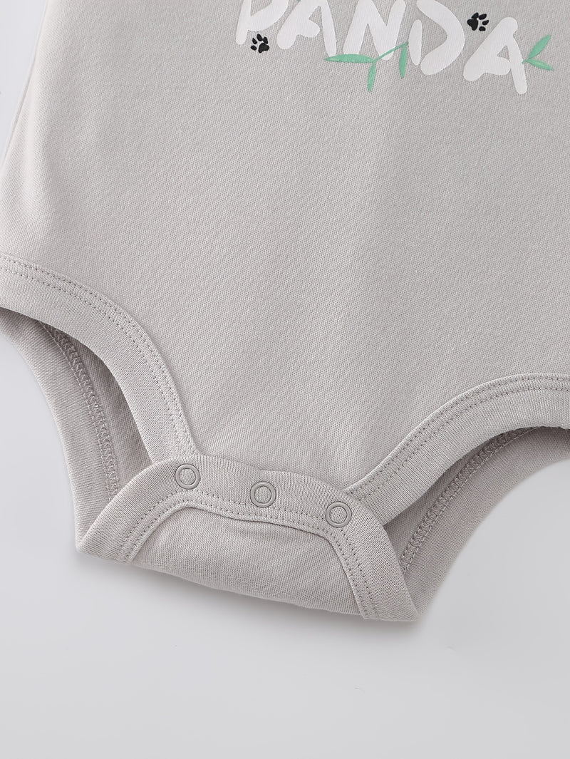 8pcs Set Comfortable and Soft Baby & Kids' Cartoon Panda Print.