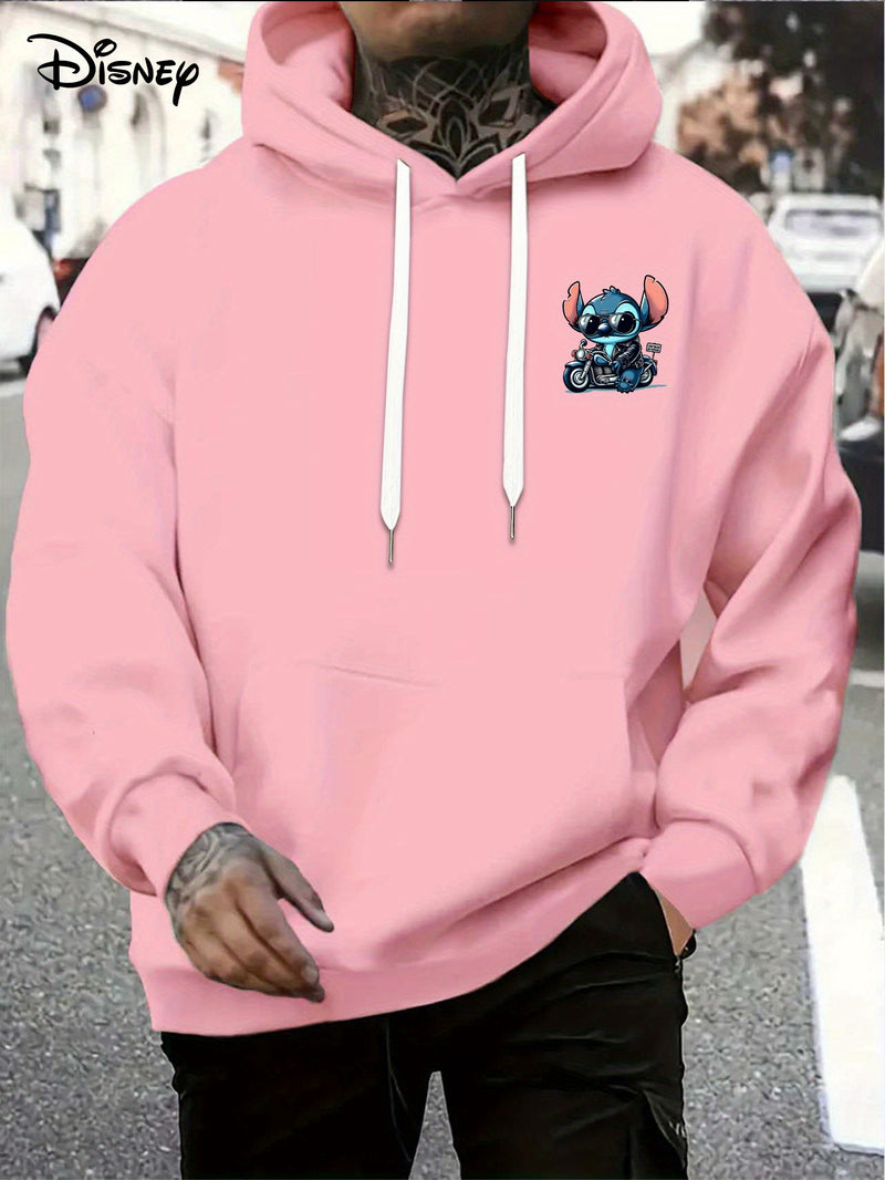Disney Hoodie - Men's Stitch Driving Cartoon