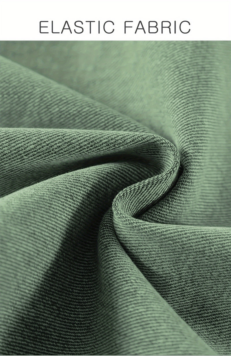 Women's New Elastic Loose Wide-Leg Cropped Jeans.