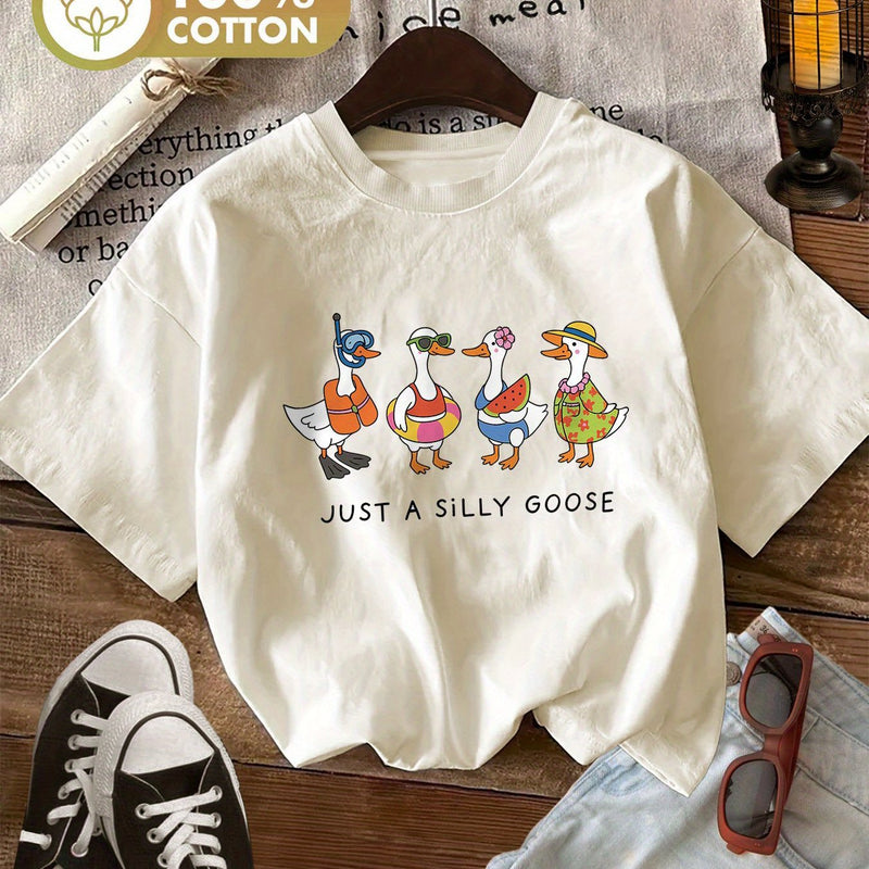 Women’s Round Neck Short Sleeve T-Shirt.