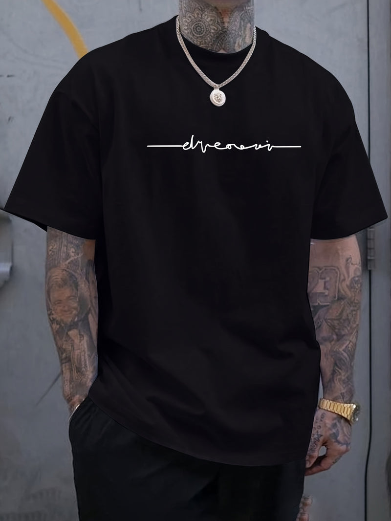 Men's Plus Size Short Sleeve T-Shirt.
