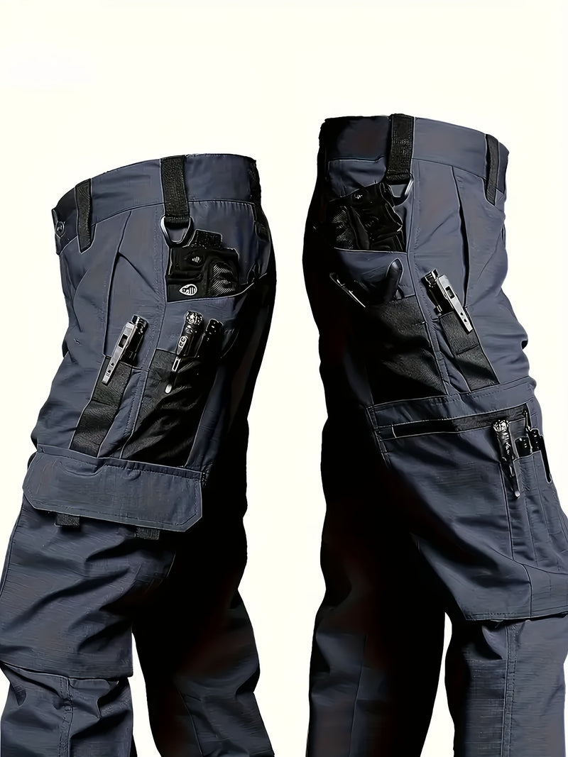 Men's Tactical Outdoor Pants - Durable Multi-Pocket Design for Hiking.
