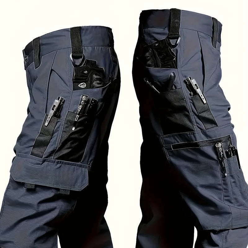 Men's Tactical Outdoor Pants - Durable Multi-Pocket Design for Hiking.
